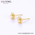 95957 xuping simple elegante 24k color dorado ambiental cobre señoras stud pendientes